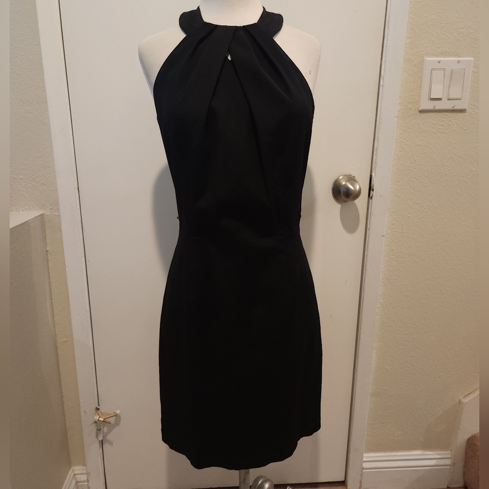 Elegant Black Halter Dress